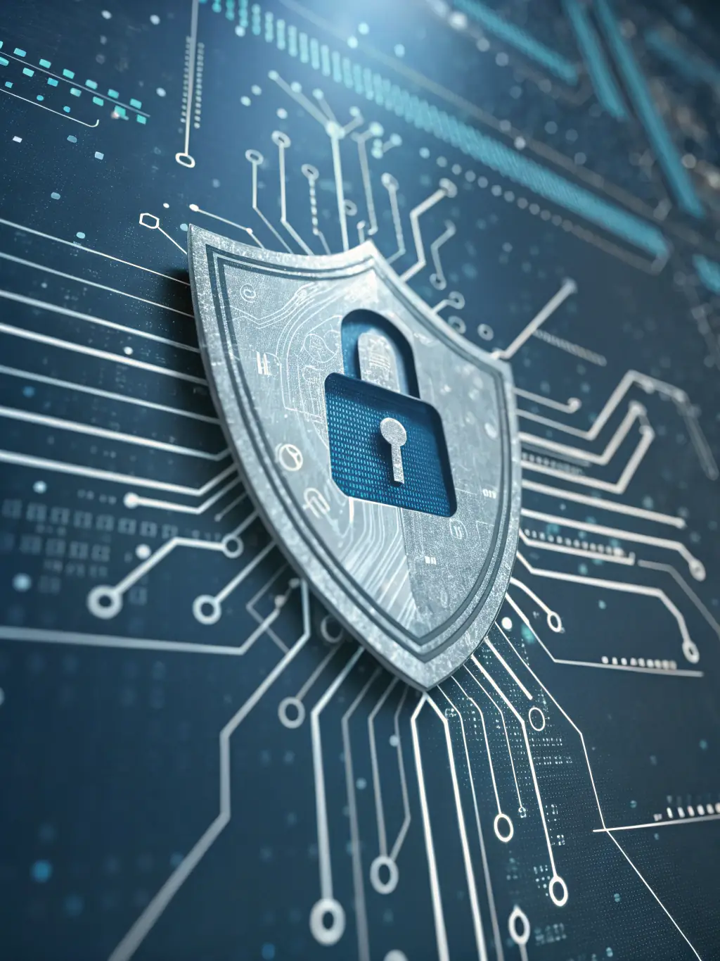 A graphic illustration representing secure online transactions, highlighting Paygistix's commitment to secure payment processing for businesses. The illustration includes padlock and shield icons.